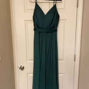 David’s Bridal Size 12 Hunter Green Bridesmaids Dress. Worn once.